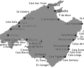 map of Majorca